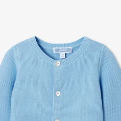 Jacadi Cardigan bébé en coton - BLEU OCEAN Sale
