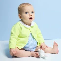 Jacadi Cardigan bébé en jersey JAUNE FLUO Discount