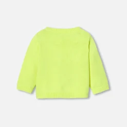 Jacadi Cardigan bébé en jersey JAUNE FLUO Discount