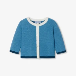 Jacadi Cardigan bébé en point mousse - lore BLEU/MULTICO Sale