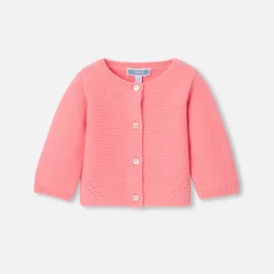 Jacadi Cardigan bébé fille en cachemire - ROSE INDIEN Best