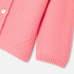 Jacadi Cardigan bébé fille en cachemire - ROSE INDIEN Best