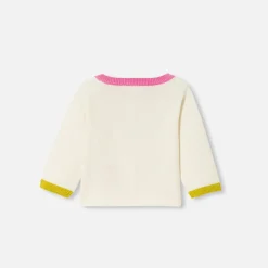 Jacadi Cardigan bébé fille en jersey - lore BLANC DOUX/MULTICO Clearance