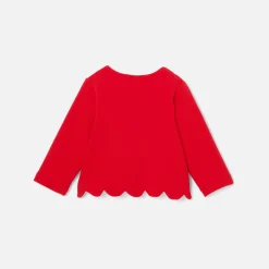 Jacadi Cardigan bébé fille en molleton - rouge ROUGE JACADI