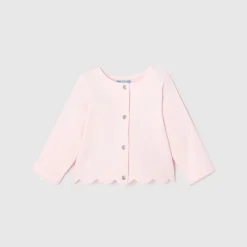 Jacadi Cardigan bébé fille en molleton - rose poudre ROSE POUDRE JACADI Discount