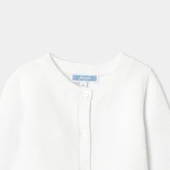 Jacadi Cardigan bébé fille en point mousse - blanc BLANC JACADI Hot