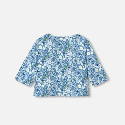 Jacadi Cardigan bébé fille en Tissu Liberty - lore BLEU/MULTICO Sale