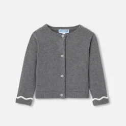 Jacadi Cardigan bébé fille en tricot - gris anthracite GRIS ANTHRACITE JACADI Discount
