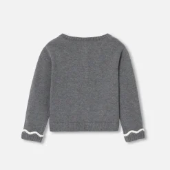 Jacadi Cardigan bébé fille en tricot - gris anthracite GRIS ANTHRACITE JACADI Discount