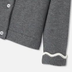 Jacadi Cardigan bébé fille en tricot - gris anthracite GRIS ANTHRACITE JACADI Discount