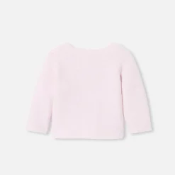Jacadi Cardigan bébé fille laine et coton - rose pale ROSE PALE JACADI Discount