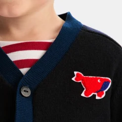 Jacadi Cardigan bébé garçon - MARINE/ROUGE Clearance