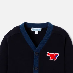 Jacadi Cardigan bébé garçon - MARINE/ROUGE Clearance