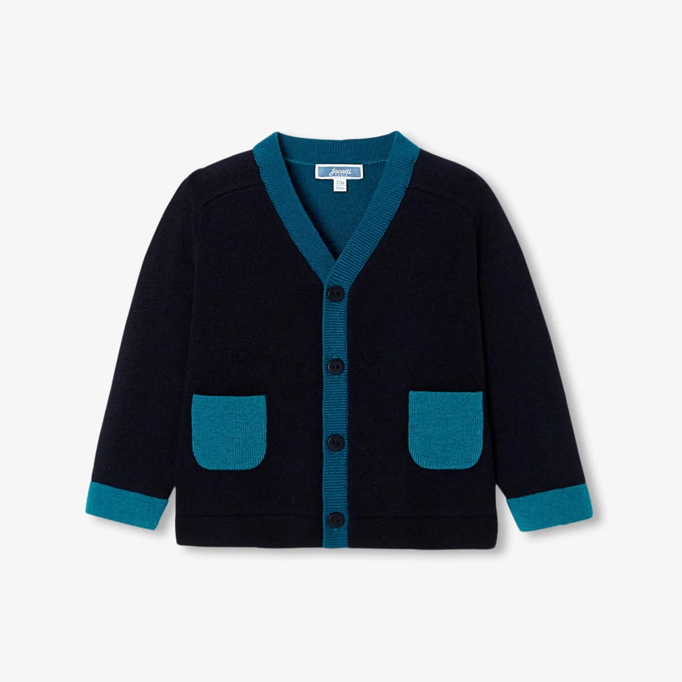 Jacadi Cardigan bébé garçon color block - marine MARINE JACADI Outlet