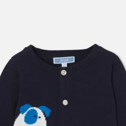 Jacadi Cardigan bébé garçon en jersey - lore MARINE/MULTICO Discount