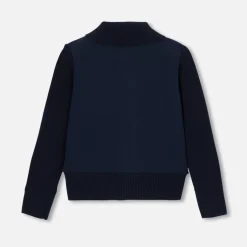 Jacadi Cardigan bi-matière enfant garçon - marine MARINE JACADI Sale