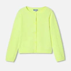 Jacadi Cardigan court enfant fille - JAUNE FLUO New