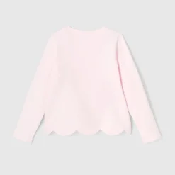 Jacadi Cardigan en molleton enfant fille - rose poudre ROSE POUDRE JACADI Online