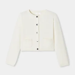 Jacadi Cardigan enfant fille - blanc doux BLANC DOUX JACADI New