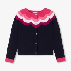 Jacadi Cardigan enfant fille - lore MARINE/MULTICO