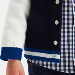 Jacadi Cardigan Teddy bébé garçon - MARINE/BLANC Online