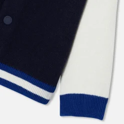Jacadi Cardigan Teddy bébé garçon - MARINE/BLANC Online