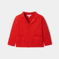 Jacadi Cardigan worker en tricot bébé garçon - ROUGE VIF
