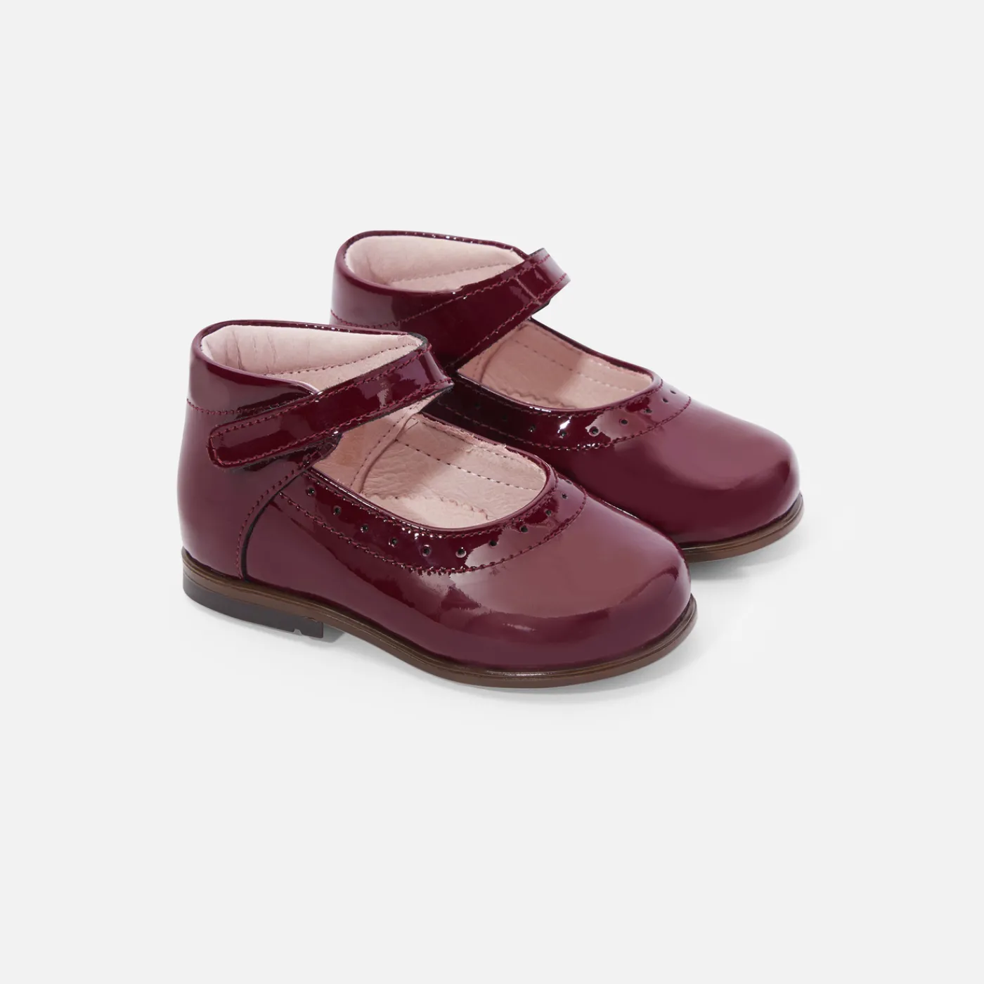 Jacadi Charles IX bébé fille en cuir verni - BORDEAUX Online