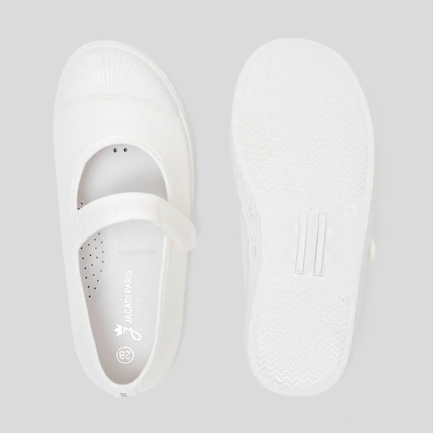 Jacadi Charles IX en toile enfant fille - blanc BLANC JACADI Outlet
