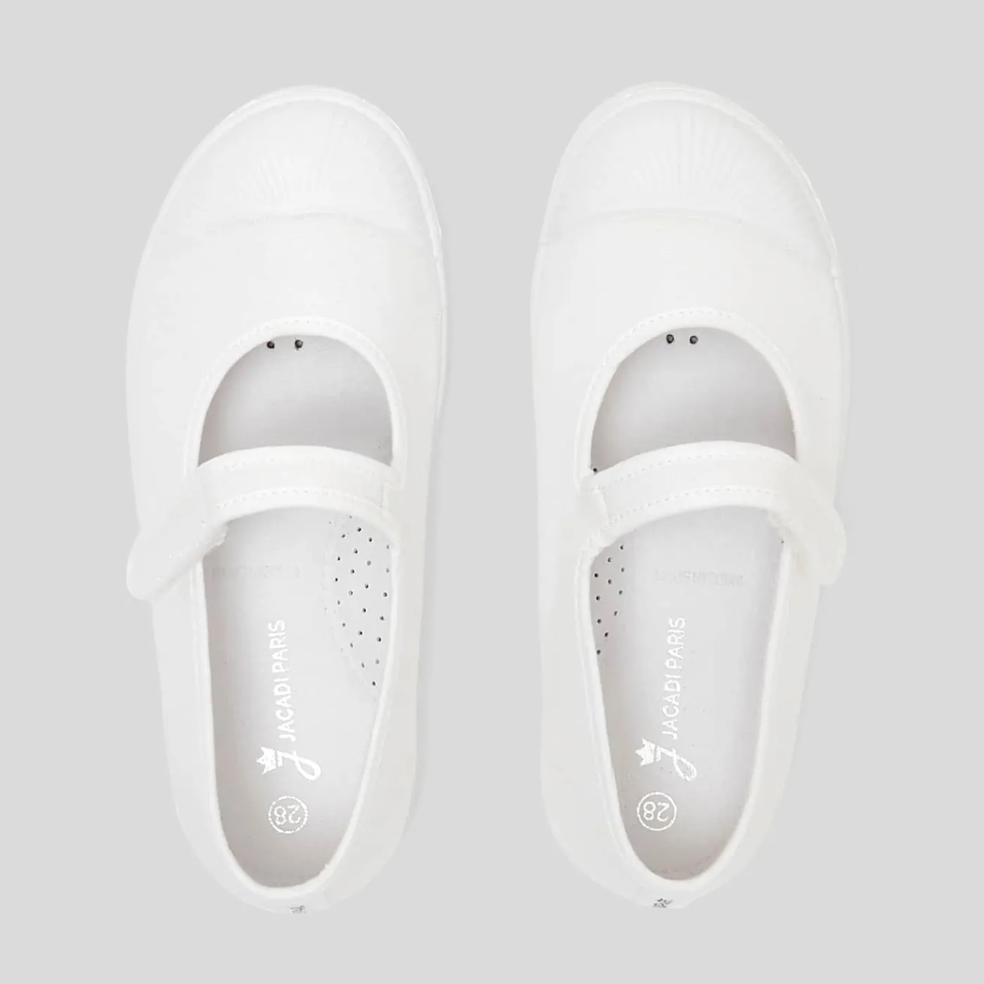 Jacadi Charles IX en toile enfant fille - blanc BLANC JACADI Outlet