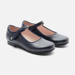 Jacadi Charles IX enfant fille en cuir lisse - marine MARINE JACADI Hot
