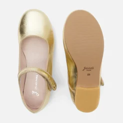 Jacadi Charles IX enfant fille en cuir glacé - OR JAUNE Outlet