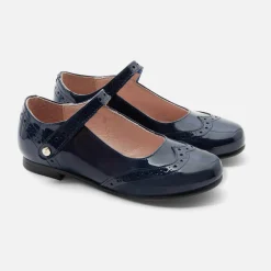 Jacadi Charles IX enfant fille en cuir verni - marine MARINE JACADI Hot