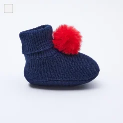 Jacadi Chaussons à pompon bébé fille - marine MARINE JACADI