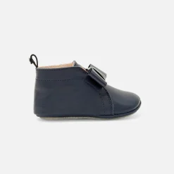 Jacadi Chaussons bébé fille en cuir - marine MARINE JACADI Discount