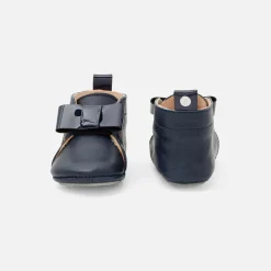Jacadi Chaussons bébé fille en cuir - marine MARINE JACADI Discount