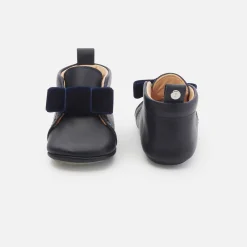 Jacadi Chaussons bébé fille en cuir - marine MARINE JACADI Outlet