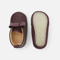 Jacadi Chaussons bébé fille en cuir - BORDEAUX Online