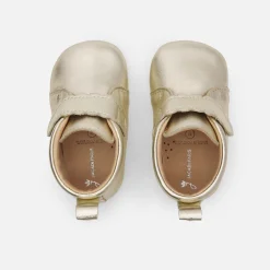 Jacadi Chaussons bébé fille en cuir irisé - OR Best