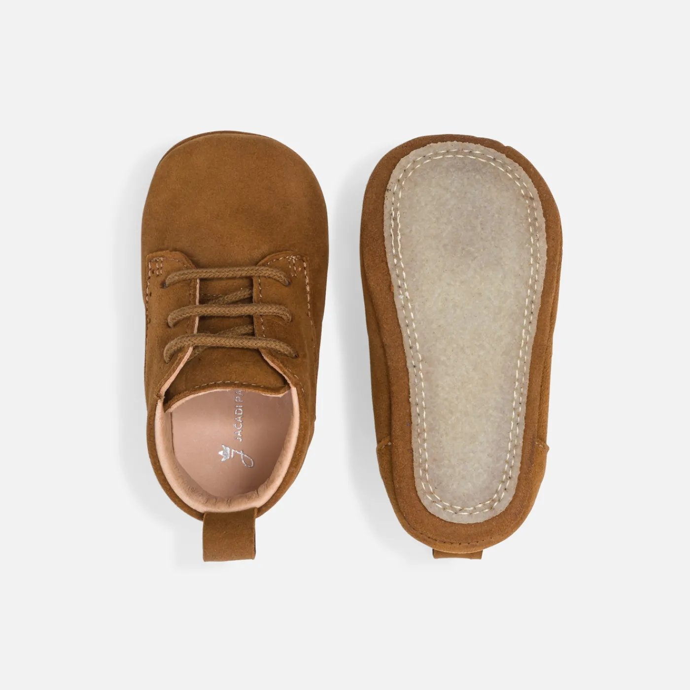 Jacadi Chaussons bébé garçon en cuir - NATUREL Hot