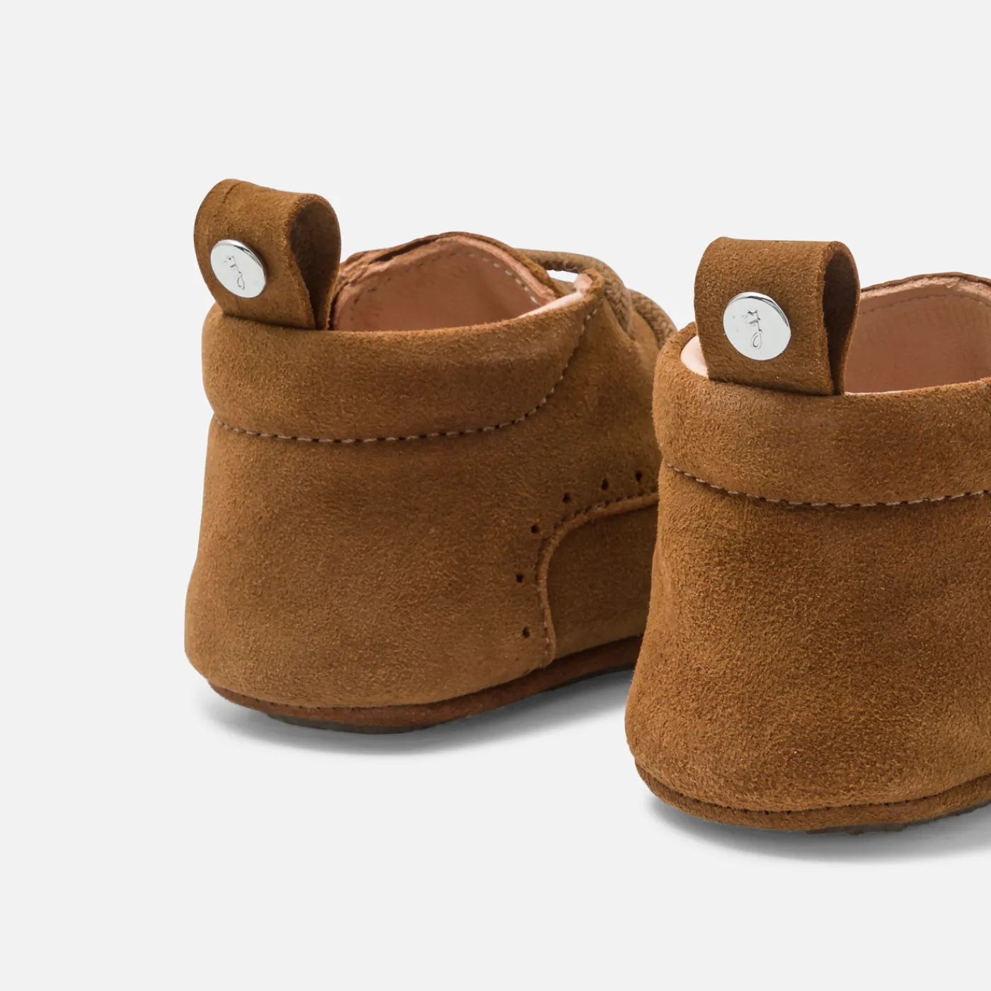 Jacadi Chaussons bébé garçon en cuir - NATUREL Hot