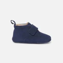 Jacadi Chaussons bébé garçon en cuir - BLEU Best