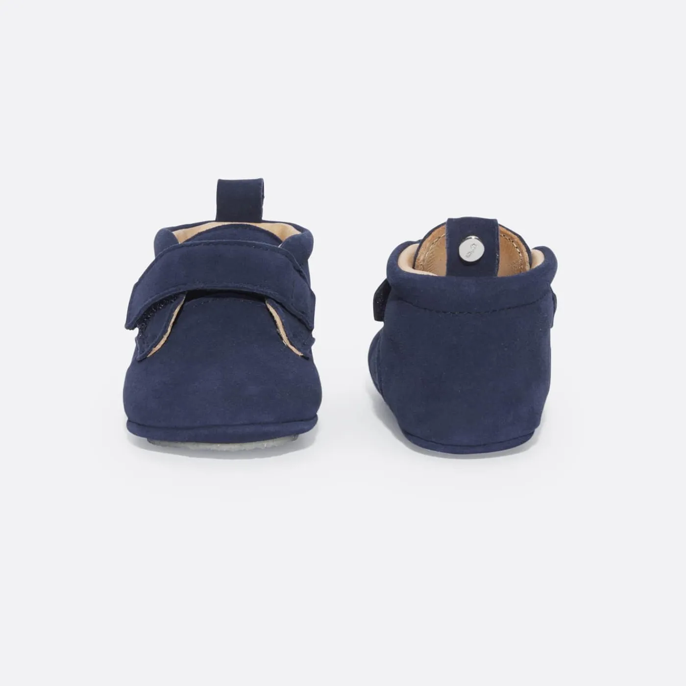 Jacadi Chaussons bébé garçon en cuir - BLEU Best