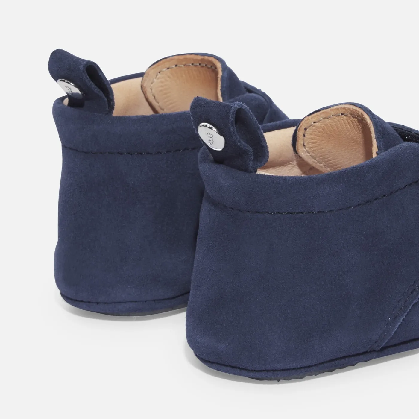 Jacadi Chaussons bébé garçon en cuir - BLEU Best
