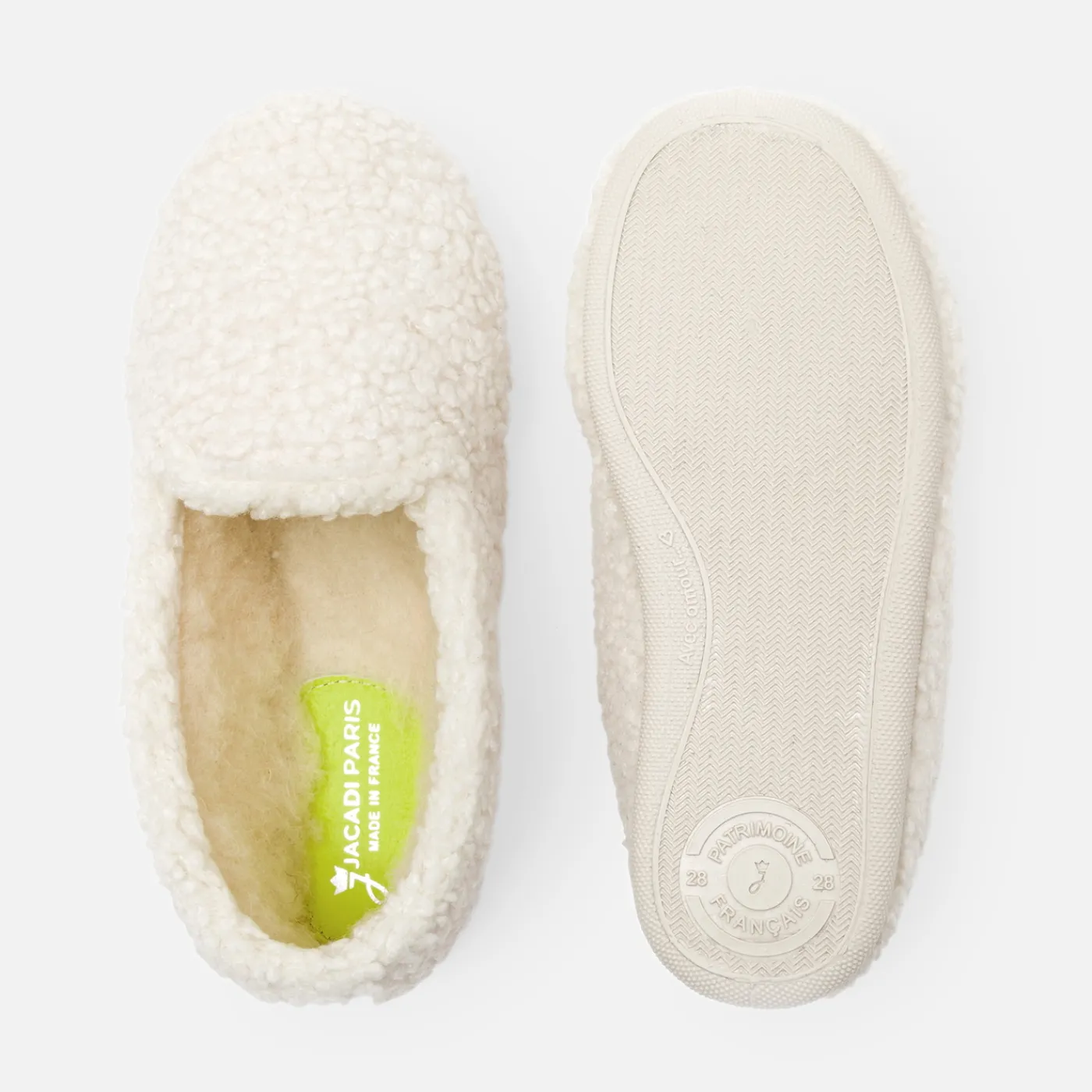 Jacadi Chaussons en sherpa enfant fille - ECRU/BEIGE Best