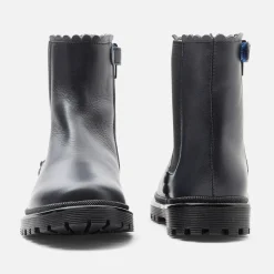 Jacadi Chelsea boots enfant fille en cuir lisse - marine MARINE JACADI New