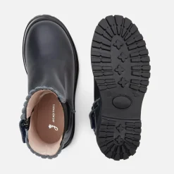 Jacadi Chelsea boots enfant fille en cuir lisse - marine MARINE JACADI New