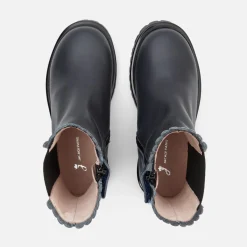 Jacadi Chelsea boots enfant fille en cuir lisse - marine MARINE JACADI New