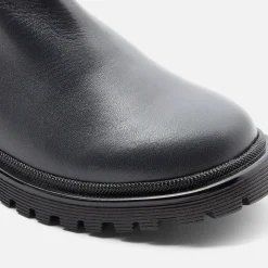Jacadi Chelsea boots enfant fille en cuir lisse - marine MARINE JACADI New