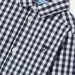 Jacadi Chemise à carreaux bébé garçon - BLANC/MARINE Sale